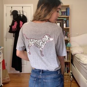 PINK- Victoria Secret oversized tee
